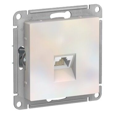 Розетка компьютерная AtlasDesign RJ45 кат.6A механизм жемчуж. SE ATN000486 APC