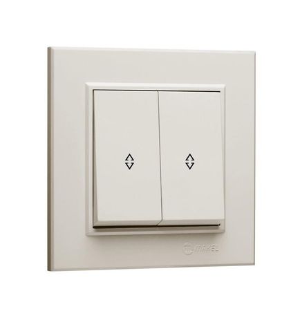 Переключатель 2-кл. СП Karea 10А IP20 крем. Makel 56010026