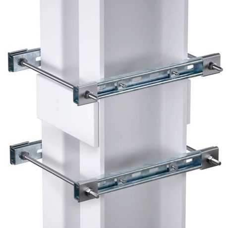 Комплект монтажных профилей обжимной тип 1 обхват конструкции 950х400мм для крепления 3 оболочки(ек) одного типоразмера с видом защиты Ex d гор. оцинк. DKC EX-D3TR1005U ДКС