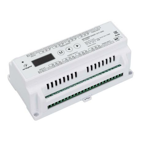 Декодер SMART-K17-DMX (12-24V, 24x3A) (ARL, IP20 Пластик, 5 лет) - 023825 Arlight