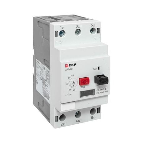 Выключатель автоматический для защиты двигателя АПД-80 40-63А EKF apd80-me-63