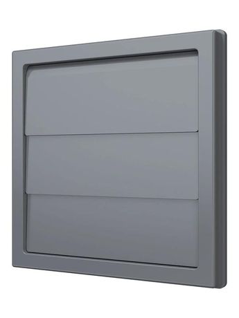 Выход стенной КФ фланец d150/160 жалюзи 190х190 ASA Gray ERA STREETLINE 1919К15.16Ф сер ЭРА