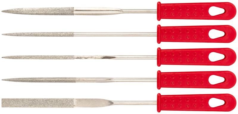 Надфиль алмазный 3х160/50мм узкий 5шт КУРС 42158