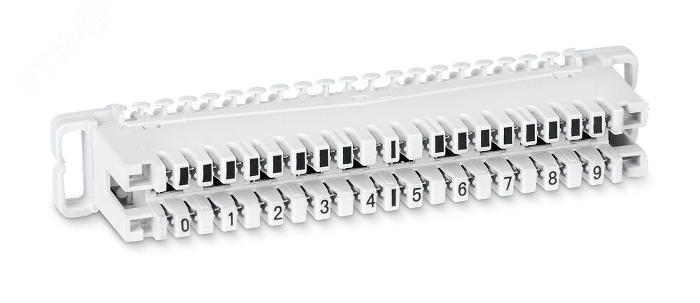 Плинт соединительный на 10 пар, маркировка 0-9 - CM-10P Cabeus 7016c