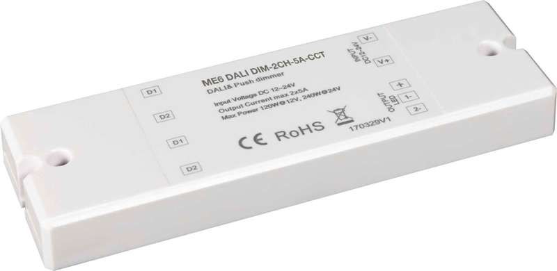 Световые Технологии Диммер DT8 ME6 DALI DIM-2CH-5A-CCT | 4911005620