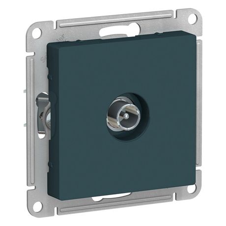 Розетка телевизионная проходная TV AtlasDesign 4дБ механизм изумруд SE ATN000892 APC