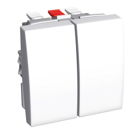 Выключатель двухклавишный 16А без фиксации - ALB44063 Schneider Electric