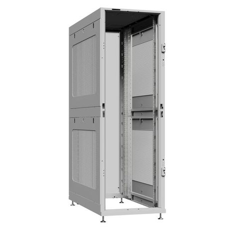 Шкаф серверный 42U 800х1200 передняя дверь: без. задняя двустворчатая глухой металл IP51. боковые панели: перфорированные. цвет: серый RAL7035 - NS 8242.7052 SYSMATRIX