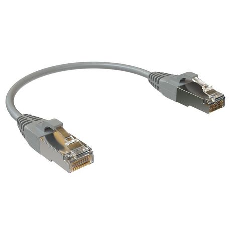 Патч-корд F/UTP, категория 5е, 2xRJ45, экранированный, серый, LSZH, 0.15 м - PC 4545.5ES26.015LSZHGY SYSMATRIX