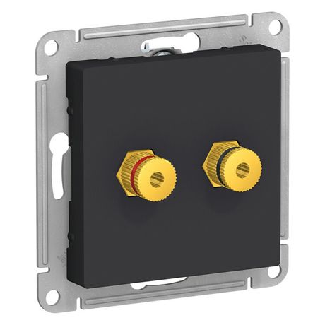 Аудиорозетка ATLASDESIGN двухместная карбон - ATN001087 APC