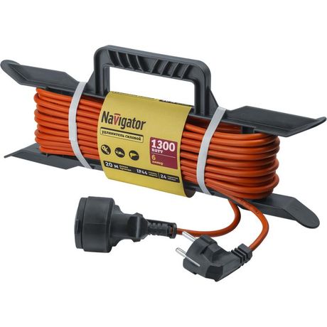 Удлинитель на рамке 20м с заземл. 93 927 NPE-F-20-E-3х0.75 NAVIGATOR 93927