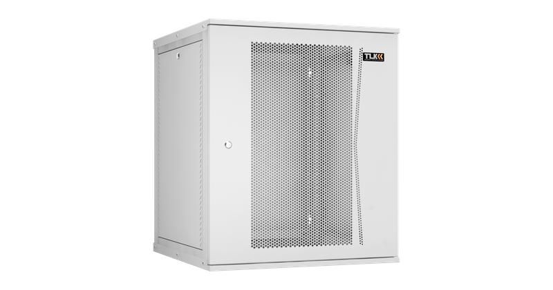 Настенный разборный шкаф 19 дюймов, 15U, перфорация, 600х600, GY - ЭКО44099 TLK TWI-156060-R-P-GY