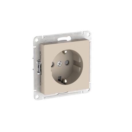 Розетка AtlasDesign 16А с заземл. защ. шторки быстрозажим. клем. механизм песочн. SE ATN001245S APC