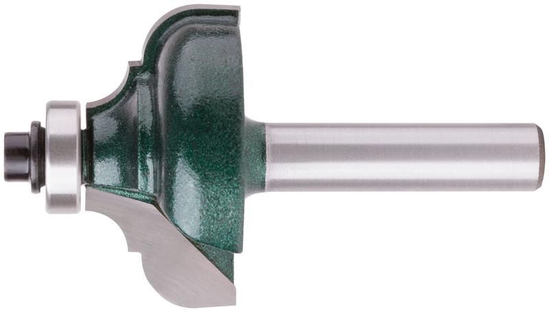 Фреза профильная с подшипником, хвостовик - 8мм, D 35мм, H 15мм, В 10,3мм, R1 4,76мм, R2 6,35мм 3616-081535 РОС