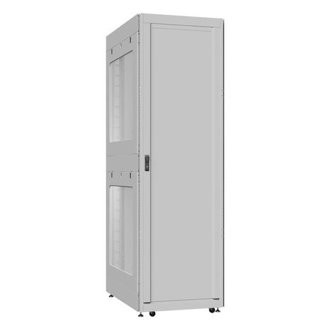 Шкаф серверный 52U 800х1200 передняя дверь: одностворчатая глухой металл IP51. задняя без. боковые панели: перфорированные. цвет: серый RAL7035 - EX 8252.7202 SYSMATRIX