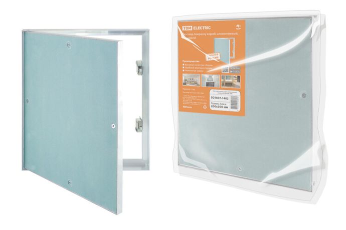 Люк под покраску короб, алюминиевый, нажимной, 200х300, | SQ1807-1402 TDM