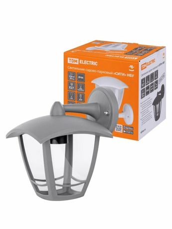 Светильник садово-парковый "СИТИ" НБУ 07-60-002 У1 4-х гранник настенный вниз серый | SQ0330-1321 TDM