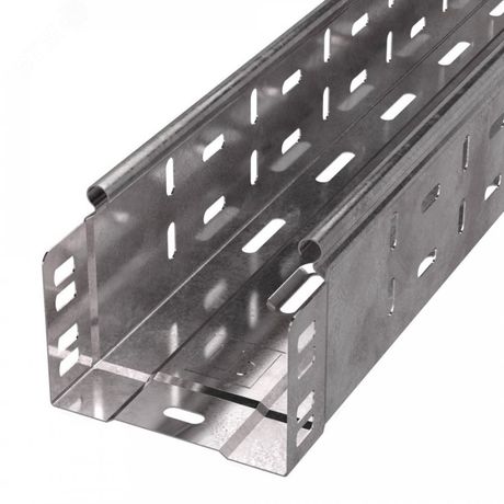 Лоток перфорированный Стандарт 100х80х3000 (1,0 мм) (6 м/уп) | PR16.2298 Промрукав Строитель