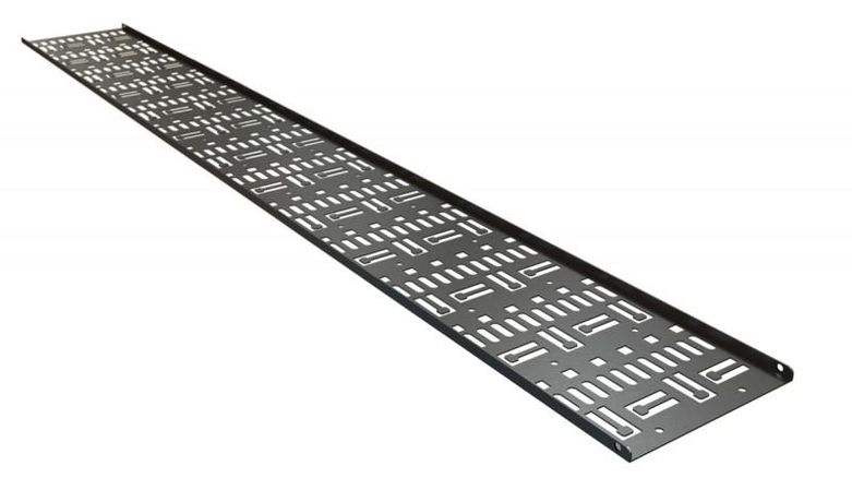 Организатор кабельный CDV-150x9-22U-RAL9005 перфорированный вертикальный лоток - 443439 Hyperline