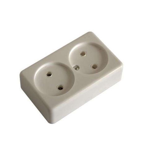 Розетка наружная без заземления - РА16-008 Bylectrica