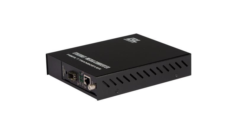 Медиаконвертер управляемый UTP-SFP 10/100/1000Мбит/с GIGALINK GL-MC-UTPG-SFPG-FM