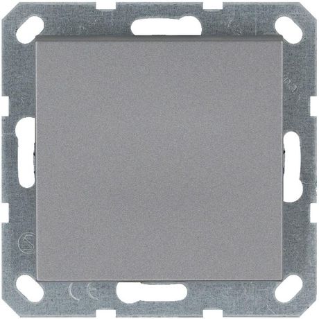 Переключатель проходной 1-кл. 10А IP20 механизм алюм. Jasmart G3012S