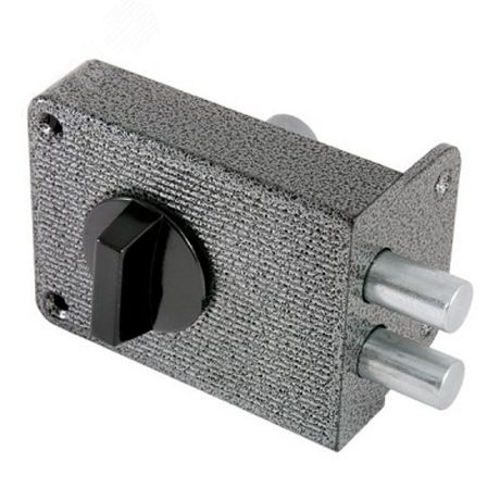 Замок накладной цилиндровый для деревянных дверей, АЛЛЮР ЗН 1-3А античное серебро - 1577 ПТК