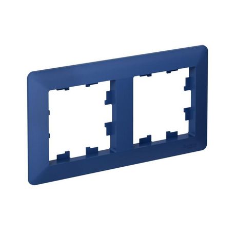 Рамка 2-м AtlasDesign Air аквамарин/дым. черн. SE ATN221102 APC