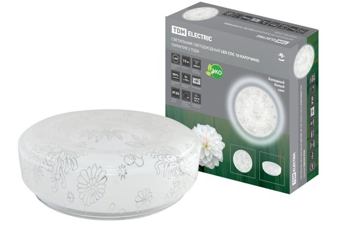 Светильник светодиодный LED СПС 10 15Вт 4000К D35см, Капучино | SQ0329-0160 TDM ELECTRIC