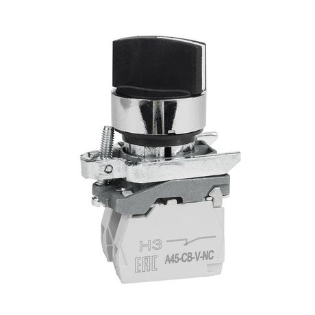 Переключатель OptiSignal D22 C4-S-25 2 положения металл 1НО+1НЗ XB4BD25 |332171| КЭАЗ