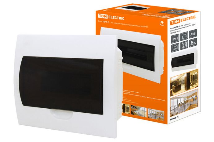 Бокс пластиковый встраиваемый ЩРВ-П-15 модулей IP40 | SQ0902-0010 TDM