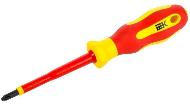 Отвертка диэлектрическая PH2х100 Т2 ARMA2L 5 | A2L5-SC30-T2-PH-20-100 IEK