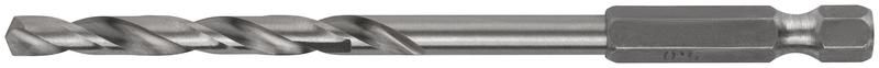 Сверло по металлу HSS полированное , хвостовик под биту инд. упаковка блистер 5.0 мм. - 34050 РОС
