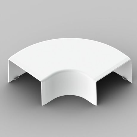 Поворот радиусный на 90 гр. R LH 60X40 8653R (HB) (Цвет Белый) | 8653R_HB Kopos