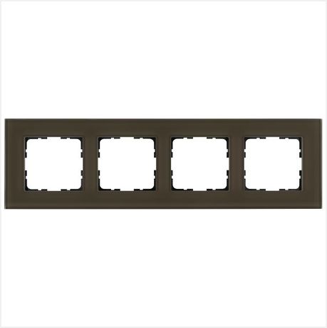 Рамка 4-м G-Glass стекло каперсовый Jasmart G1004GT