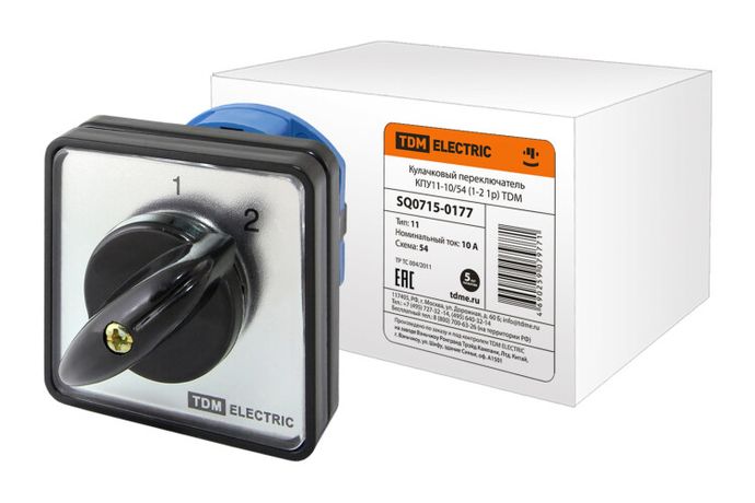 Кулачковый переключатель КПУ11-10/54 (1-2 1р) - SQ0715-0177 TDM