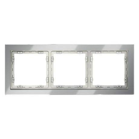 Рамка 3-м S70 стеклян. сталь Voltum VLS110305 Voltum арт. VLS110305