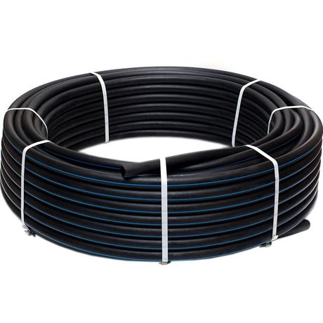 Труба ПНД для водоснабжения ПЭ 100 25х2.0 SDR13.6 PN12.5 ГОСТ 18599 -2001 (бухта 100м) - PE1W125020 Политэк