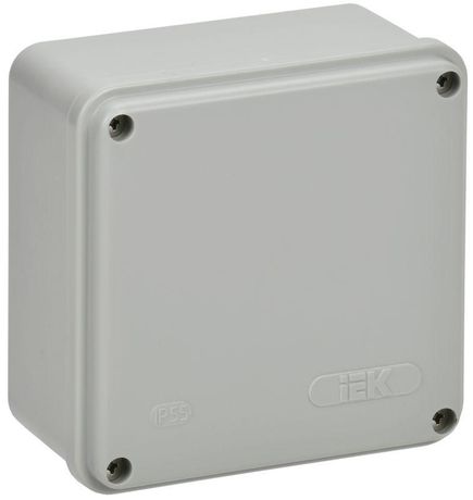 Коробка расп. КМ41260 о/п 100х100х50мм IP55 серая IEK | UKO11-100-110-050-K41-55S