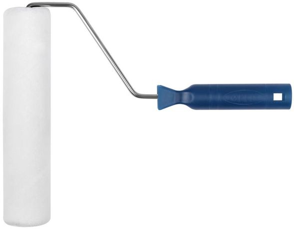 Валик велюровый диаметр 40/48мм бюгель 6мм ворс 4мм бел. 230мм FIT 02134 РОС