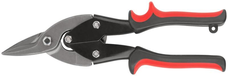 Ножницы по металлу усиленные CrV Профи, прорезиненные ручки, левые 250 мм - 41571 РОС