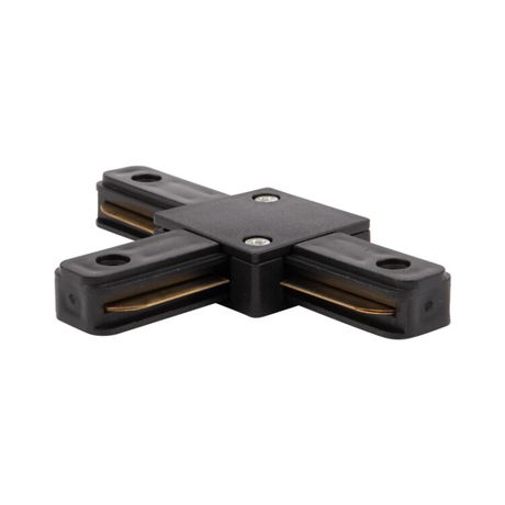 Коннектор для однофазного шинопровода T-образный черный | 612-012 Rexant MEET