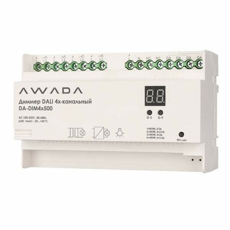 Диммер DALI 4х канальный DA-DIM4x500 | VARTON VARTA