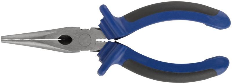 Тонконос "Один" двухцветные обрезиненные ручки полированная сталь 160мм MOS 47475М