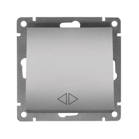 Переключатель перекрестный 1-кл. СП Афина 10А IP20 механизм серебро UNIVersal A0024-S Союз