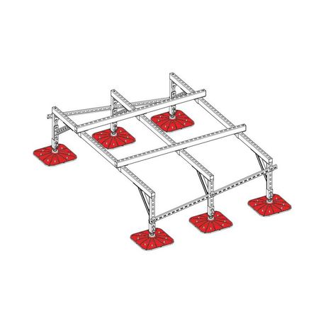 Конструкция опорная для установки оборудования TECHNORAPTOR FOOT 2000х1500 тип 1 KM-TR-F-SSEI-2000-1500-1 КМ TR0041 КМ-Профиль