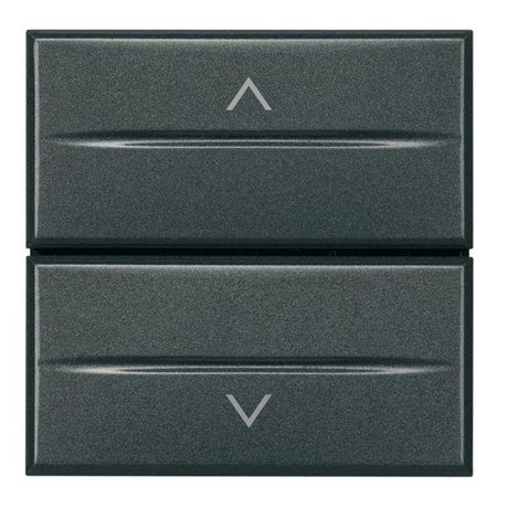 Переключатель 2-х кноп. 16А 1Р 1-0-2 2мод. Axolute антрацит Leg BTC HS4027/2 Legrand
