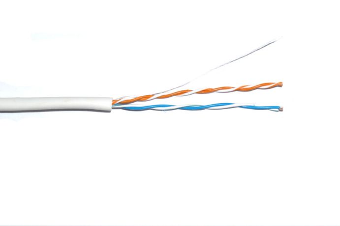 Кабель связи витая пара ШПД U/UTP 24AWG кат.5е 2х2х0.48мм PVC solid (500м) сер. (м) ITK BC1-C5E02-111 IEK