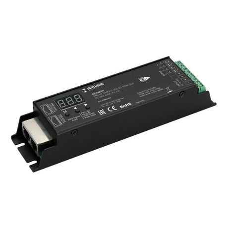 Декодер INTELLIGENT SMART-DMX512-304-83-RDM-SUF Black (12-48V, 4x8A, RJ-45) (IARL, IP20 Металл, 5 лет) - 028444(1) Arlight
