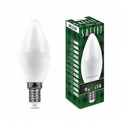 Лампа светодиодная SBC3709 9W 2700K 230V E14 C37 свеча | 55078 SAFFIT FERON